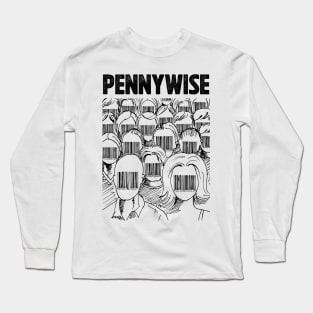 Barcode face Pennywise Long Sleeve T-Shirt